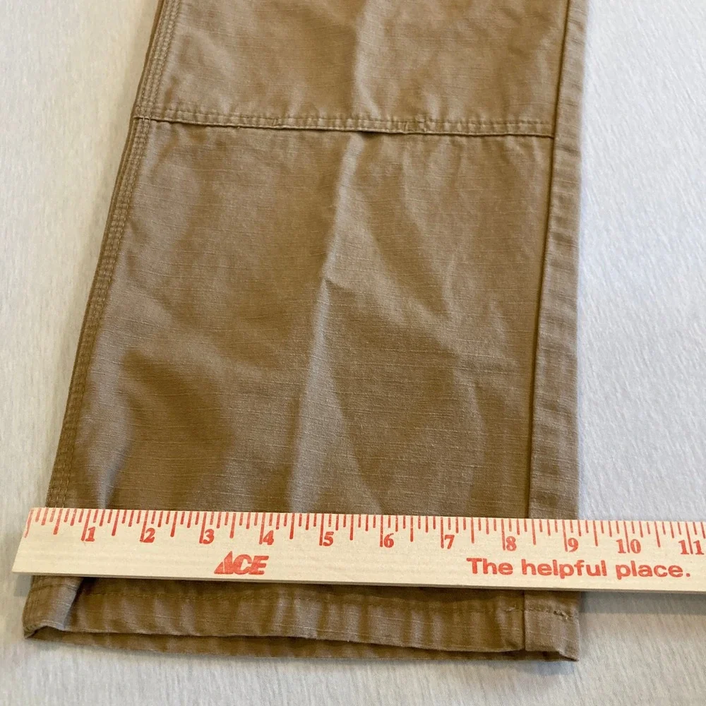 Wrangler Workwear Pants Mens‎ 38x34 (Fit 38x32) Tan Ripstop Cargo Double Knee